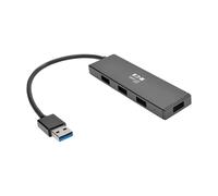 Eaton 4-Port Portable Ultra Slim USB 3.0 Hub, Super Speed 5 Gigabit Per Second Data Transfer, Built In USB 3.0 cable, hasta 1.5A de Carga (U360-004-SLIM)