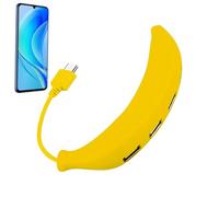 Hub Puerto USB | USB 2.0 Hub Splitter 4-Port Adapter,Banana Shape USBSplitter, Expander HubType C Adaptador, Transferencia de Datos Más Rápida Para PC, Ordenador portátil, unidad, Cámara