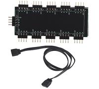 Hub RGB Accesorios de Computadora PC Fan Hub Placa Base RGB Fan PC Placa Base Computadora de 10 Canales (12V 4 Pines