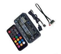 Hub RGB para ventiladores de carcasa de PC con interfaz ARGB de 6 pines 10+2 ventiladores/encabezados LED, control remoto inalámbrico para bricolaje Gaming Build (no conectado)