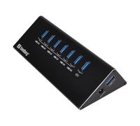 Hub Sandberg 7 puertos USB 3.2 Gen 1 5000 Mbit/s Negro con carga
