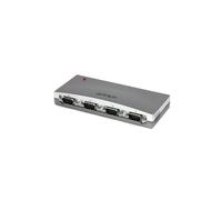 Hub serie RS232 - STARTECH - Adaptador USB a 4x DB9 - Alimentación por bus - Diseño compacto - PC, Mac
