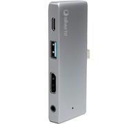 Logan GO 4K Hub Compacto: USB 3.0, Type-C, HDMI y Audio 3.5mm - Compatible con PC, Mac, iOS, Android, Laptop y Smartphone