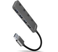 AXAGON HUE-MSA Superspeed USB-A Switch Hub, 4X USB 3.0, Aktiv - 20cm, Negro