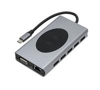 Hub Tipo C 13 en 1, Adaptador Multipuerto de Concentrador USB C de Amplia Aplicabilidad para Computadora