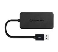 Transcend HUB2 - Hub USB 3.0, contecor tipo A, 4 ranuras para USB 3.0 tipo A, alimentado via USB