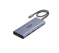 UGREEN Hub 10-en-1 USB-C 2HDMI 4K60Hz 2USB-C3.2 USB-A3.2 USB-A3.0 RJ45 SD TF PD100W