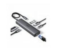 HUB UGREEN 6EN1 USB-C A HDMI+2XUSB-A+USB-C+RJ45+PD