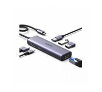 UGREEN Revodok 1061 Hub USB C Ethernet Gigabit HDMI 4K PD 100W Adaptador Tipo C Docking Station Compatible con MacBook Pro Air, iPad, iPhone 16 Plus MAX, Galaxy S24 Plus, Surface, Galaxy Tab S9