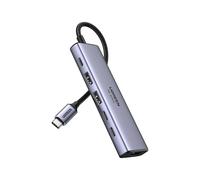 UGREEN Hub adaptador USB-C 6 en 1, HDMI, 2 USB 3.2, USB-C, gris 35999