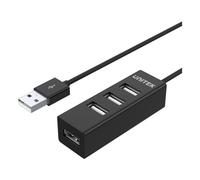 Hub Unitek 4 puertos USB 2.0 480 Mbit/s modelo Y-2140 Negro 0,8 m