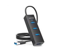 Hub UNITEK 4 puertos USB 3.2 Gen 1 modelo Y-3089V01 alimentacion 7,5 W ABS negro
