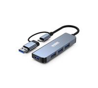 Hub URBAN FACTORY 4 puertos 5 Gbit/s MHC35UF aluminio USB-A y USB-C compacto