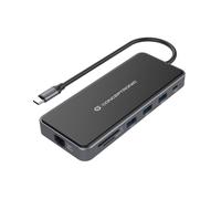 HUB USB 12 en 1 USB-C 3.2 > 3x USB-A 3.0 + 2x HDMI + VGA + USB 2.0 + Gigabit + USB-C (PD100W) + Lector de Tarjetas + Audio