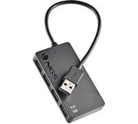 Hub 4 puertos usb 2.0 ngs port 2.0 negro plug play - 480mbps
