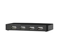 Hub USB 2.0 con 7 Puertos USB-A Plug and Play y Adaptador de Corriente Incluido
