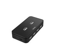 Hub USB 2.0 Hama 7 Puertos Negro