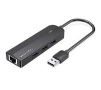 Hub USB 2.0 Vention CHPBB/ 3xUSB/ 1xMicro USB PD/ 1xRJ45