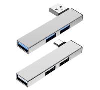 Hub USB 3.0 1/2 piezas - Puerto de dispositivos de alta potencia, datos ultrafinos, concentrador de extensión de puerto USB para portátil | Disipación rápida del calor portátil USB Extender con 5