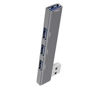 Hub USB 3.0 - Adaptador De Datos De Alta Velocidad Distribuidor USB 4 | Puertos | Extensor Compacto Compatible con Ordenador Portátil, Llave, Impresora, Cámara, Teclado, Ratón