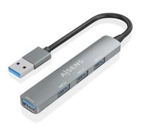 Hub USB 3.0 Aisens A106-0859/ 4xUSB/ Gris