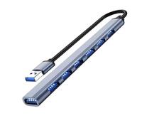 Hub USB 3.0 con 7 puertos, extensor divisor USB 3.0 de aluminio para laptop, PC, MacBook, Mac Pro, Mac Mini, iMac, Surface Pro y más