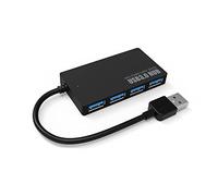 Hub USB 3.0 de 4 puertos, divisor multiUSB con puertos USB 3.0 y 2.0, concentrador expansor USB para PC, adaptador de corriente Pro para Lenovo