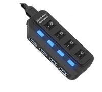 HUB USB 3,0 De 4 Puertos, Expansor Alta Velocidad 5Gbps, Adaptador/Divisor Multi con Lámpara LED For PC, Ordenador Y Portátil, Accesorios
