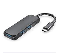 Hub USB 3.0 de 4 puertos ultra delgado USB 2.0 compatible con MacBook Mac Pro Mac Mini iMac Surface Pro XPS, unidad flash de PC, disco duro móvil, carcasa de aluminio