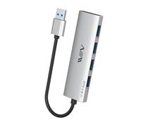 Hub USB 3.0, divisor de concentrador USB de 4 puertos, expansor USB A, adaptador USB portátil, concentrador de datos multipuerto para laptop, iMac Pro, MacBook Air, Mac Mini/Pro, Surface Pro, unidades