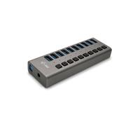 Hub USB 3.0 - I-TEC - Potencia con 10 Puertos USB 3.0 y Adaptador de alimentación de 48W