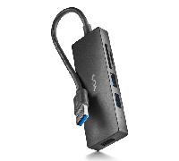 hub usb 3.0 ngs ihubreader con lector de tarjeta sd y micro sd y 3 puertos usb 30 cable 190mm