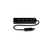 Hub USB 3.0 - StarTech.com - ST4300PBU3 - 4 puertos - Cable integrado - Negro