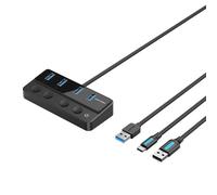 Hub USB Vention 4 puertos 5Gbps modelo CHWBF con USB Tipo-C PD y cable 1m