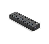 Hub USB 3.1 7 puertos Seven BK Fast Charging compatible 1.0/2.0
