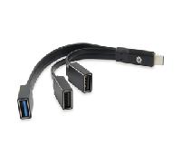 Conceptronic HUBBIES01B hub de interfaz USB 3.2 Gen 2 (3.1 Gen 2) Type-C 5000 Mbit/s Negro