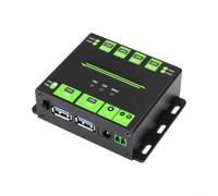 Hub USB 4 Puertos 2 Entradas conmutables Metal | 4 puertos expansión, 2 entradas conmutables, comparte dispositivos entre 2 hosts, para ideal oficina