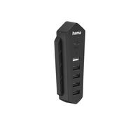 Hub USB 6en 1 para Playstation 5, 6 puertos (1 USB-C, 5X USB-A), color negro