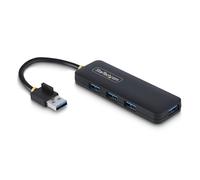 StarTech Hub USB-A 4 puertos H5A4A-USB-HUB – USB 3.0 5Gbps, alimentado por el bus, portátil