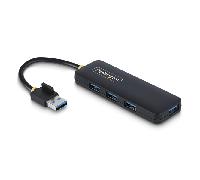 StarTech Hub USB-A 4 puertos H5A4A-USB-HUB – USB 3.0 5Gbps, alimentado por el bus, portátil