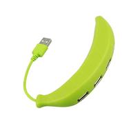 Hub USB - Adaptador múltiple de 4 puertos, expansor divisor de alta velocidad | Estilo plátano portátil Concentrador USB con adaptador tipo C para portátil, PC, cámara, unidad flash y ordenador de sob