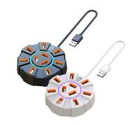 Hub USB Adaptador Multipuerto Tipo C, Transferencia Rápida, Salida 4K Y | Estación de acoplamiento Para oficina, viajes, presentaciones, compatible con portátiles, tabletas y más