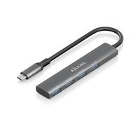 Hub USB AISENS A106-0540 4 Puertos USB 3.1 Gen1 USB-C 5Gbps Protección SobreCorriente Gris 15cm