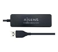 Hub USB (4x USB 2.0) 480 Mbit/s (Negro) - AISENS