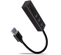 HUB USB AXAGON HMA-CR3A 3x USB-A + SD/microSD, USB3.2 Gen 1 hub, metalico