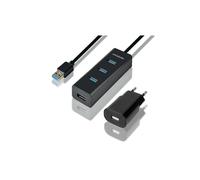 Hub USB - AXAGON - HUE-S2BP - 4 Puertos - Carga Rápida - Fuente de Alimentación Incluida