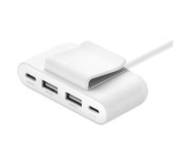 Hub USB Belkin BUZ001bt2MWHB7 4 Puertos USB 3.2 Gen 1 Tipo A/C Blanco 2m