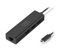 Hub USB-C 1Life USB:HUB 3 RJ45 Gigabit Negro