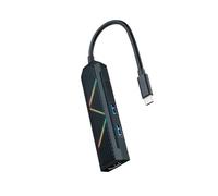 HUB USB-C 2xUSB-A, USB-C para Carga, HDMI para Video, Ideal para expandir conectividad en Dispositivos y Realizar presentaciones.
