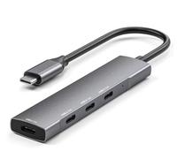 Hub USB C 3.0, adaptador multipuerto USB-C a C de 4 puertos de 5 Gbps, extensor divisor tipo C para MacBook Pro/Air, iPhone 15 Pro Max/16, Dell XPS, Google ChromeBook, laptop, etc